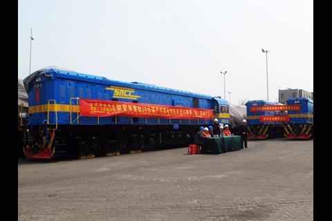 CNR Type CKD8C1 diesel-electric locomotives for SNCC.